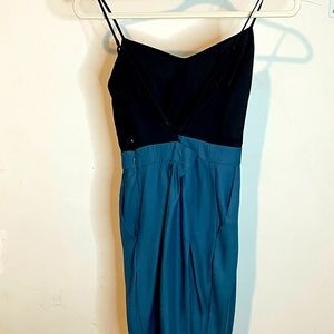 Strappy two-color dress